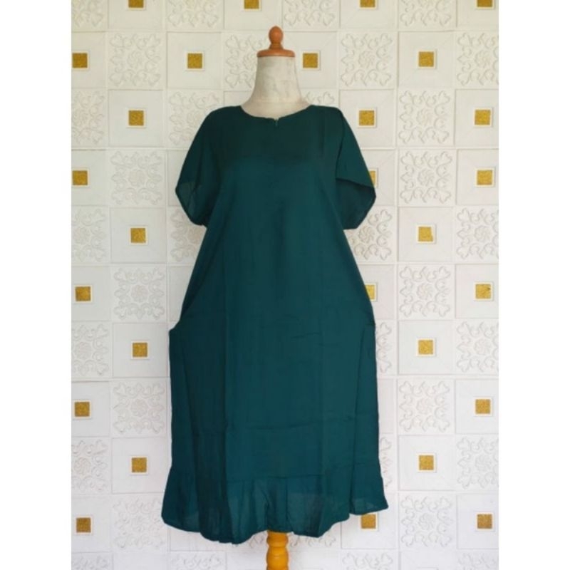 paket 3pcs daster busui ruffle warna bisa pilih(warna tulis di catatan)