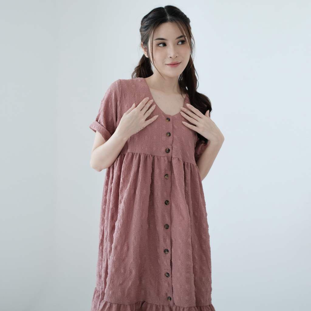 Ladybydiana SARAH DAILYWEAR Mini Dress Wanita A Line Busui Friendly