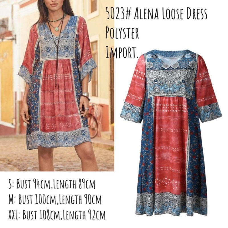 MDLV ~ 5023# Alena Loose Midi Dress