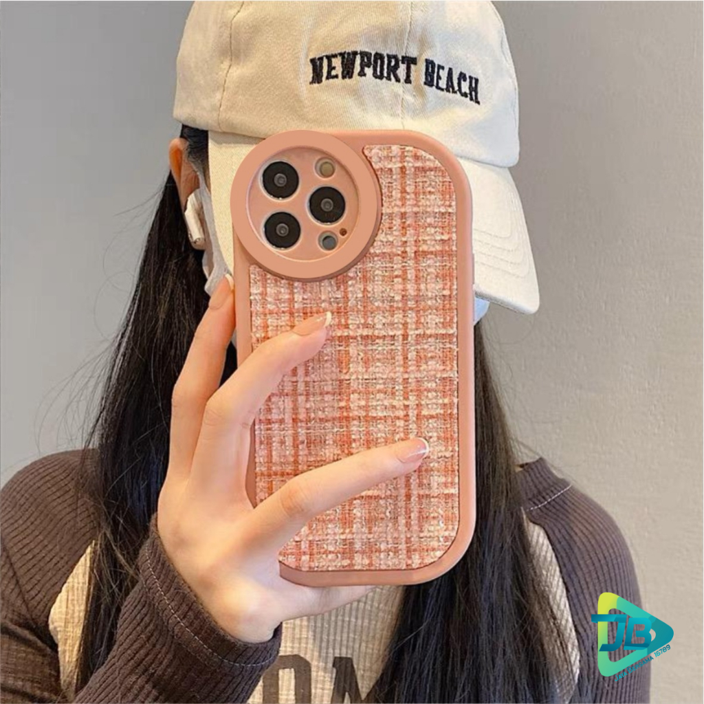 CASE CASING SILIKON VINTAGE WOOVEN TWEED KAIN RAJUT FOR REALME C1 A3S C2 A1K 5 5I 5S C11 2020 C20 C11 2021 C20S C15 C21 C21Y C25Y C31 C33 C35 JB8893