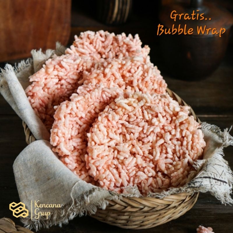 Rengginang Kencana Mentah Rasa Terasi 40 pcs Asli Khas Malang Krupuk Renyah Gurih Tanpa Jemur