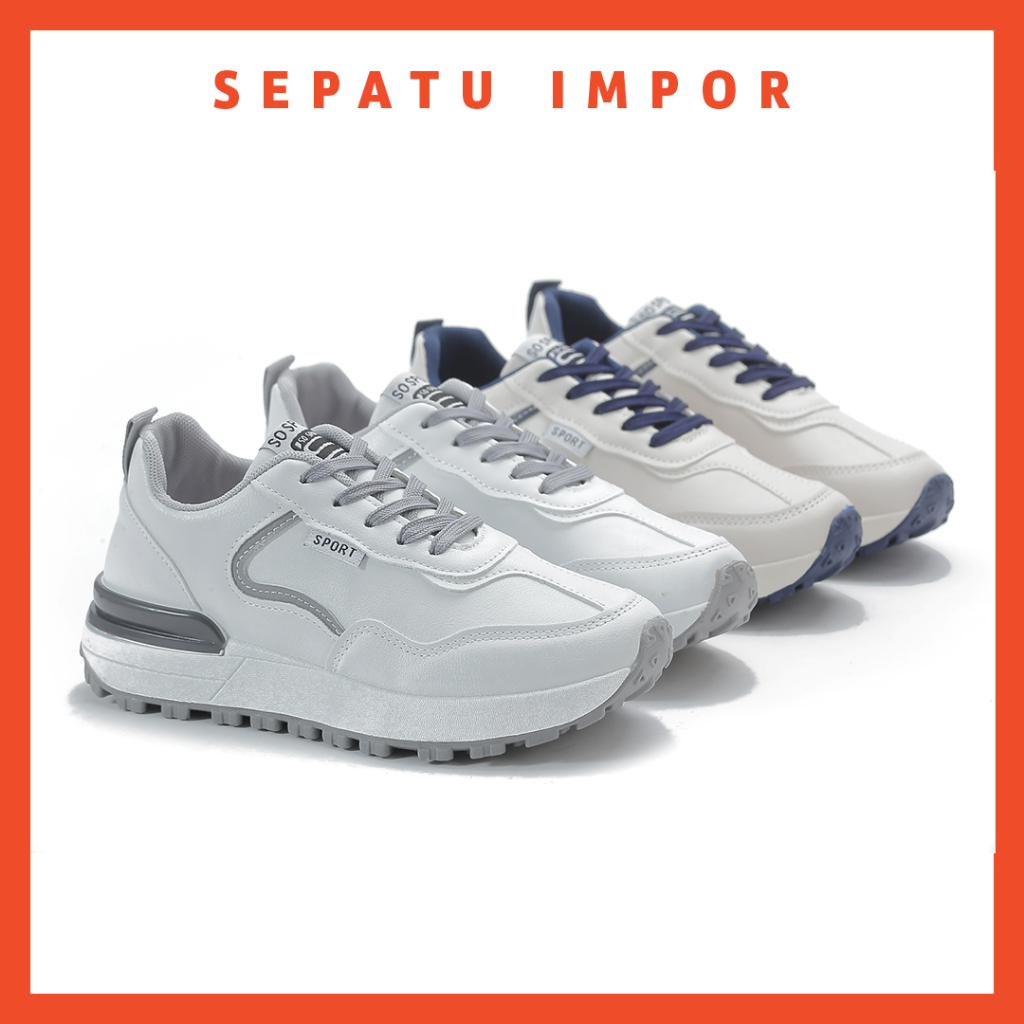 Dokter Sepatu Import - Sepatu Sneakers Wanita Sport Shoes Import Premium Quality 3081 - Free Kotak Sepatu!!! Sale!!!