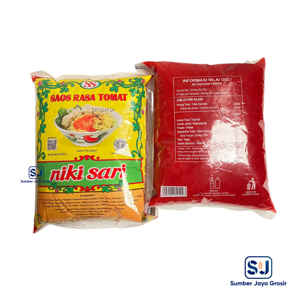 

SAUS BANTAL NIKI SARI 655 ML RASA TOMAT DAN CABAI