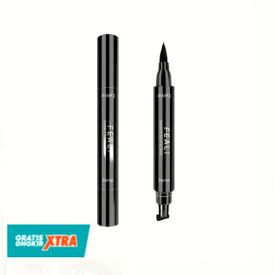 DHIO - [BPOM] FEALI Eyeliner Stamp 2in1 Waterproof Liquid Duo Eyeliner Wing With Stamp