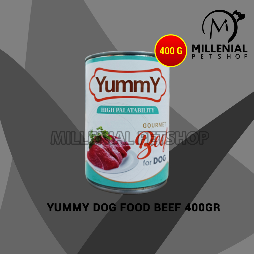 Makanan Basah Anjing Yummy Dog Food Kaleng Can Wet Food 400 Gram