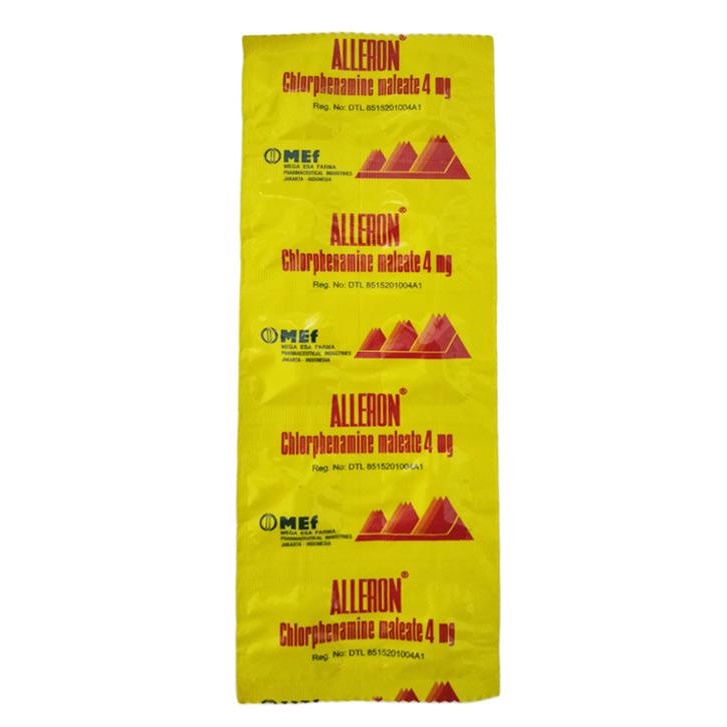 Alleron 4mg Isi 10 Tablet - Obat Gatel Alergi