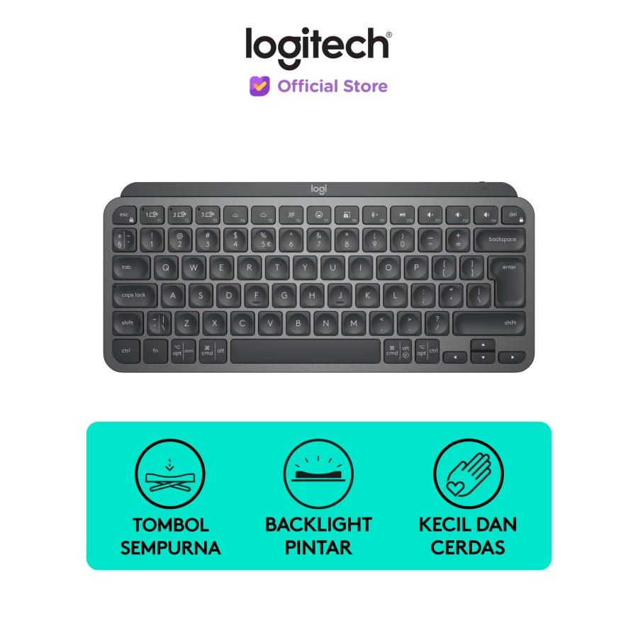 Logitech MX Keys Mini Keyboard Wireless Bluetooth Backlight Original