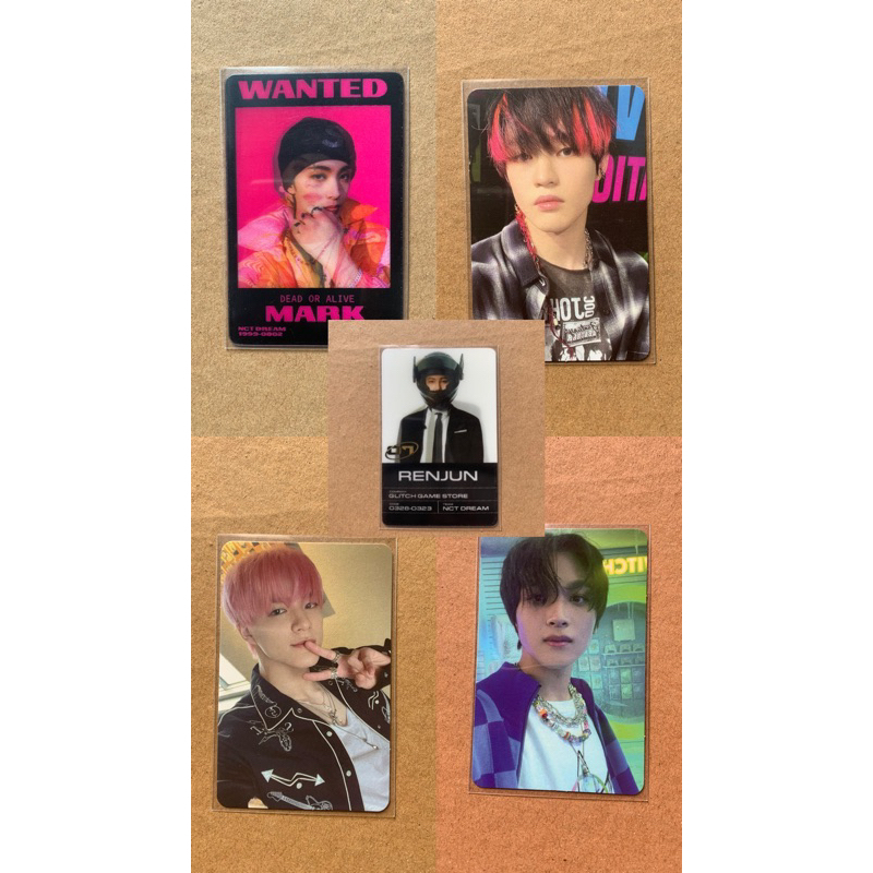 WTS JENO HAECHAN MARK RENJUN CHENLE GLITCH MODE SCRACTH PB DIGIPACK LENTI NCT DREAM
