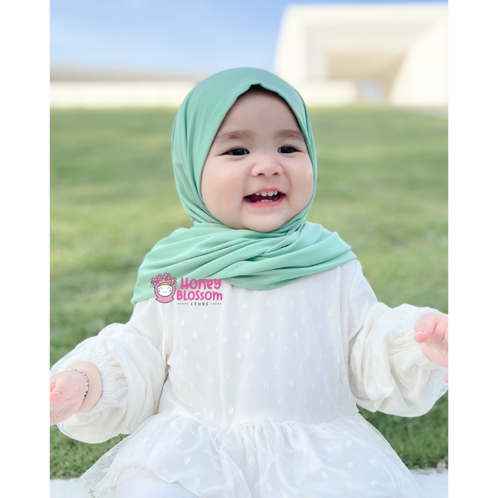 HONEYBLOSSOM jilbab bayi / jilbab bayi 6 12 bulan perempuan lucu zahra / pashtan anak