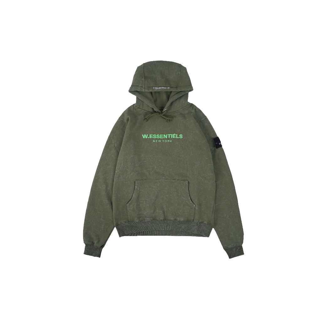 W.Essentiels Hoodie Ecume Oversize Cocktail Royale Washed Olive