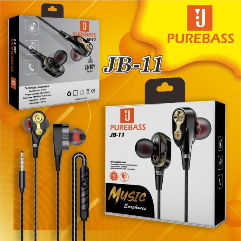 HF/Headset JBL JB 11 Pure Basss ♧