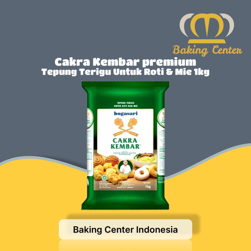 

Tepung Terigu Cakra Kembar Premium 1kg