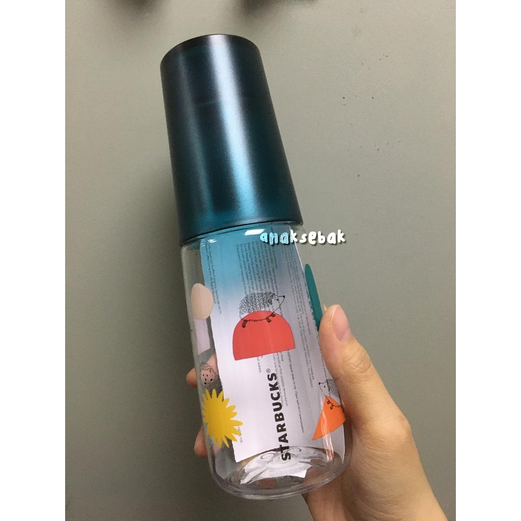 Starbucks Water Bottle Playful Hedgehog 16oz Summer 2021 Edition