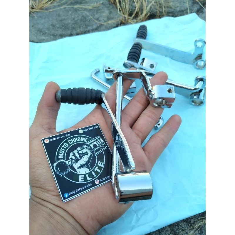 PEDAL PERSENELENG TIGER OPERAN GIGI TIGER CROME