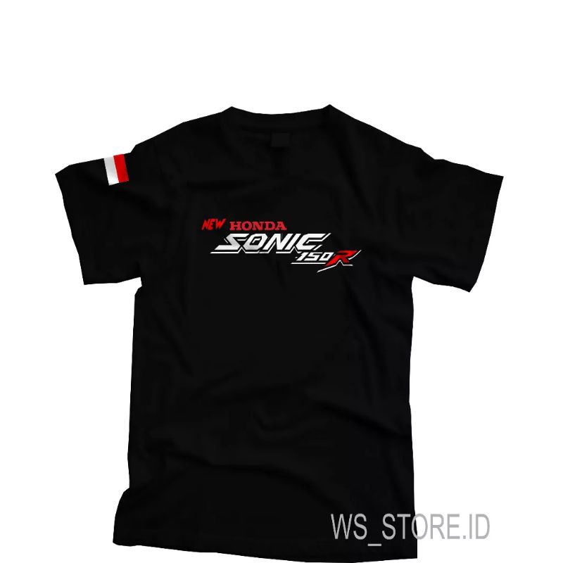 Baju kaos distro motor sport sonic pria