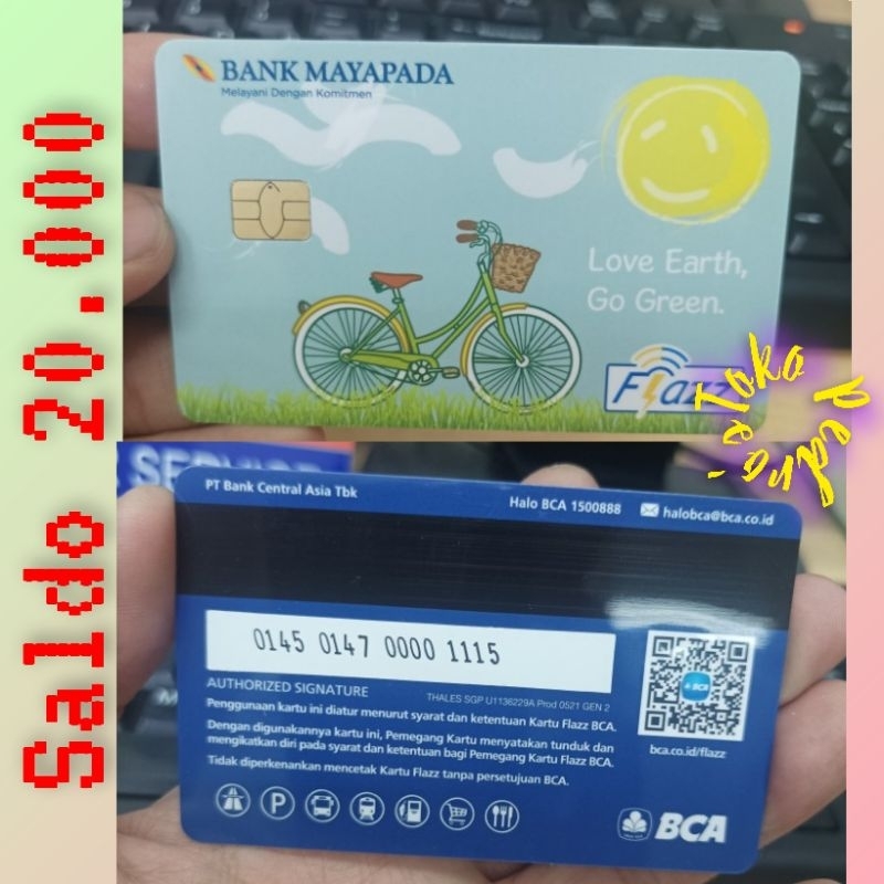 Terbaru! Kartu Toll Flazz BCA Topup Bisa Nfc &amp; m-BCA spt eMoney Tapcash Brizzi