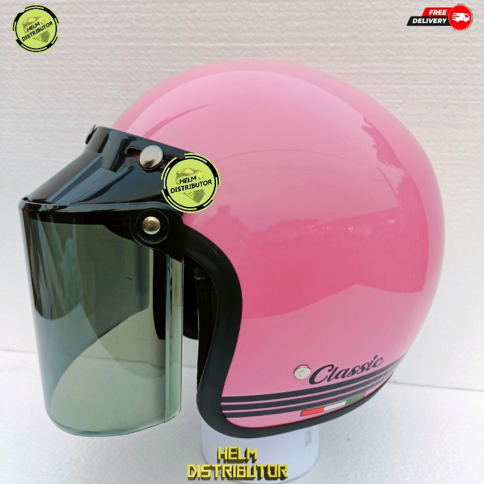 HELM BOGO CLASSIC MURAH UNTUK  DEWASA KACA DATAR DAN KACA CEMBUNG  UNTUK PRIA DAN WANITA COD