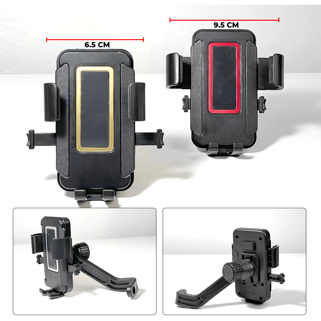 Holder Hp Motor Spion Dudukan Penahan Penyangga Handphone Phone Stand Tempat Penjepit Hape Universal Di Sepion Aman NB26 | GROSIRXPRESS