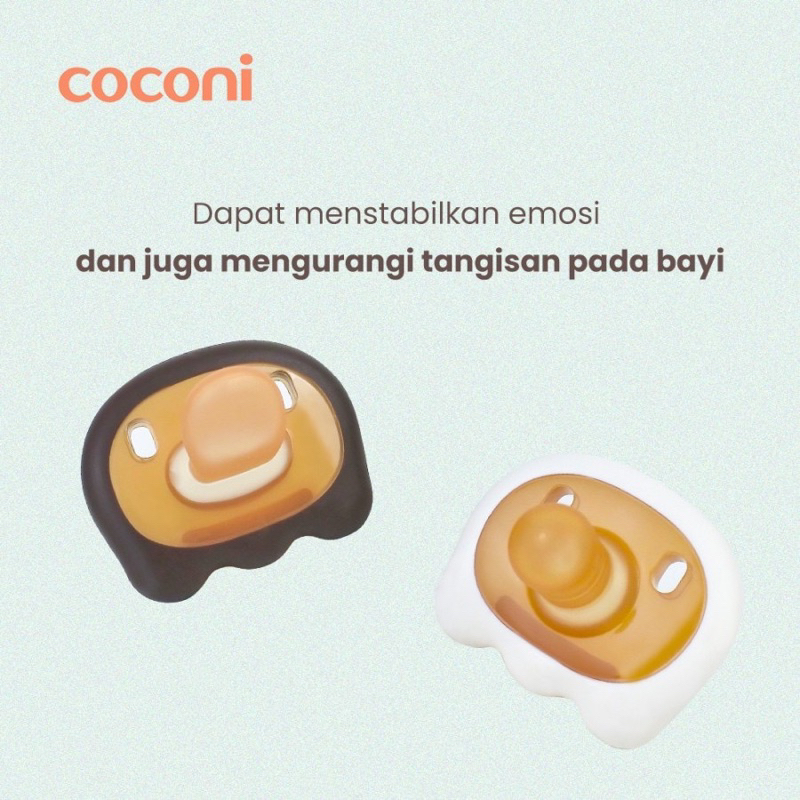 Coconi Happy Soother Pacifier isi 2 pcs Empeng Dot Bayi