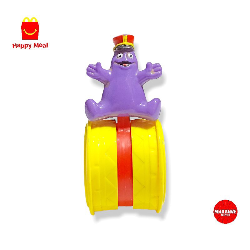 MAINAN HAPPY MEAL MCD MCDONALDS GRIMACE CIRCUS JADUL VINTAGE