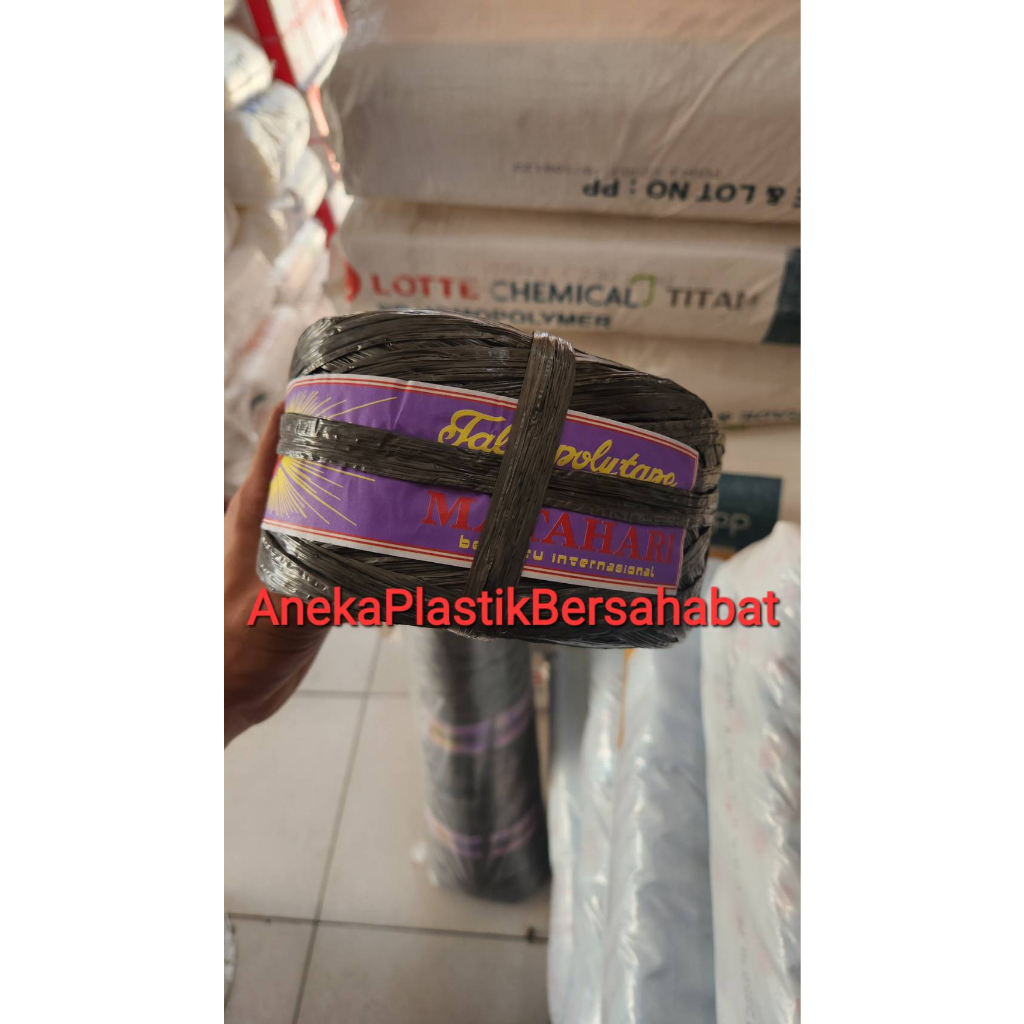 

tali plastik 2 kg eceran merk matahari , tali murah