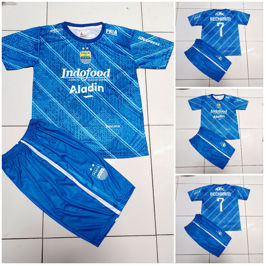 JERSEY PERSIB TERBARU/SETELAN BAJU BOLA PERSIB BANDUNG ANAK PRINTING