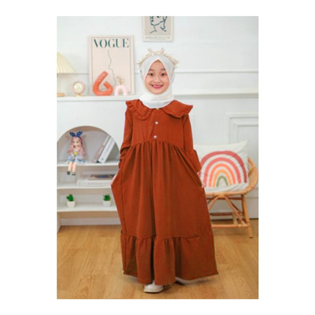 Gamis Anak Perumpuan Terbaru2023 Model Terbaru gamis Anak Perumpuan Pakaian Gamis Crinckle airfloww 