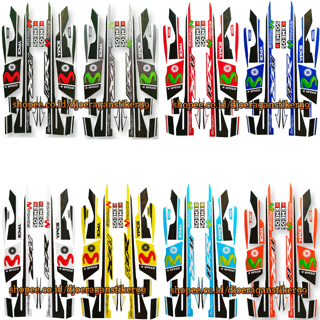 STIKER STRIPING LIS FIZR F1ZR MOVISTAR ENEOS, POLET LIS FIZR MOVISTAR F1ZR ENEOS