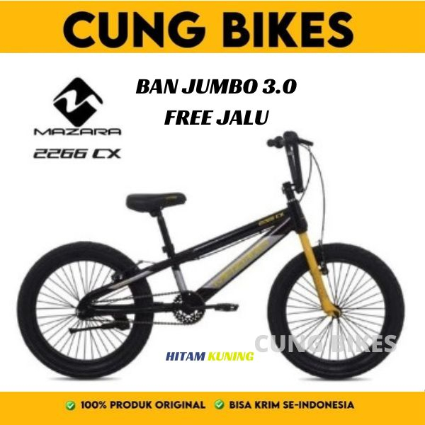 Sepeda Anak BMX Mazara 2266 CX ban Jumbo 3.0 By Pacific bike