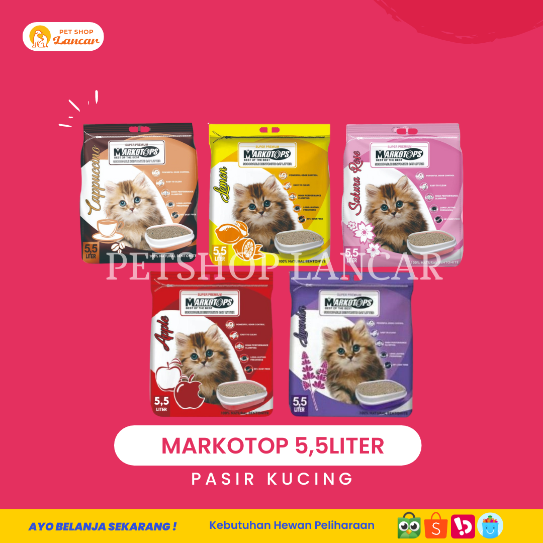 Pasir Kucing Markotops 5.5 lt Pasir Markotop 5.5 Liter