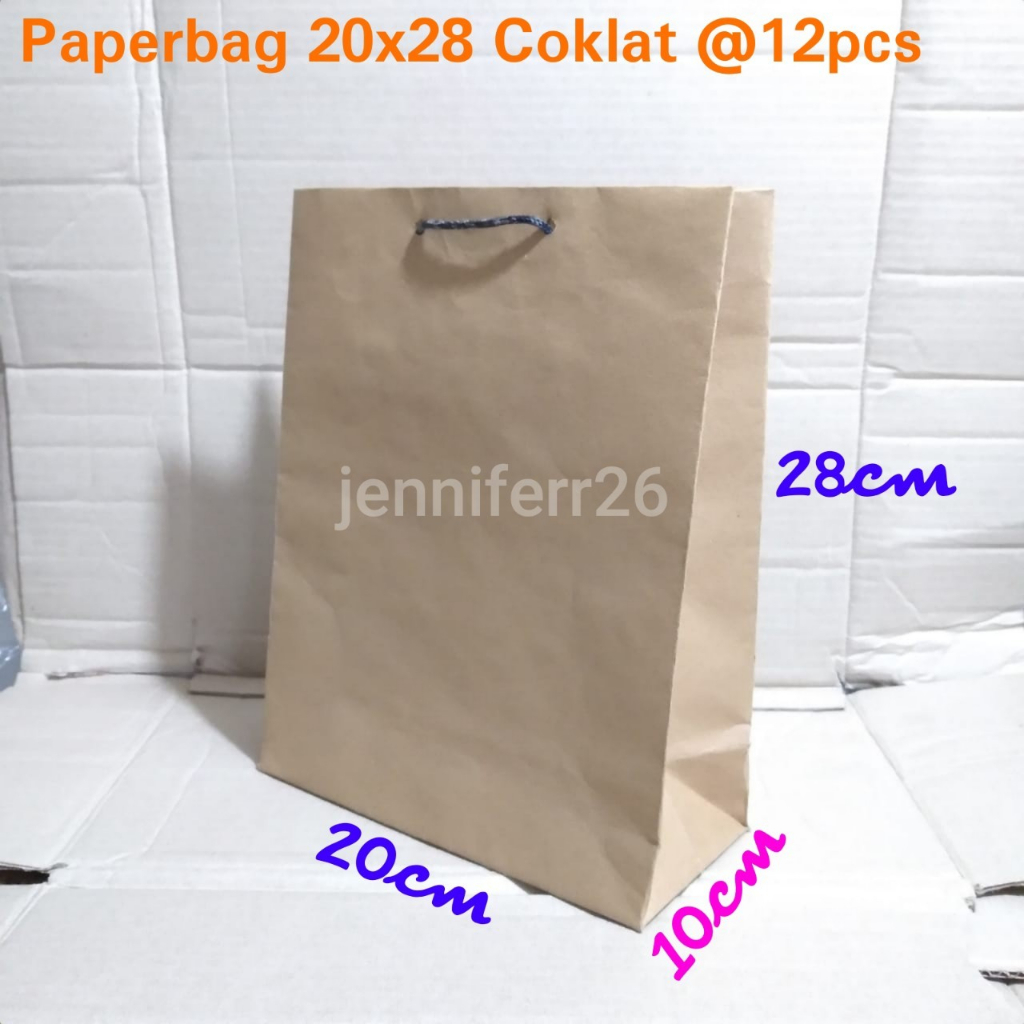 

Isi 12pc Paperbag 20 x 28 polos lusinan /tas kertas motif batik 20 x 28 /tas kertas batik / paperbag