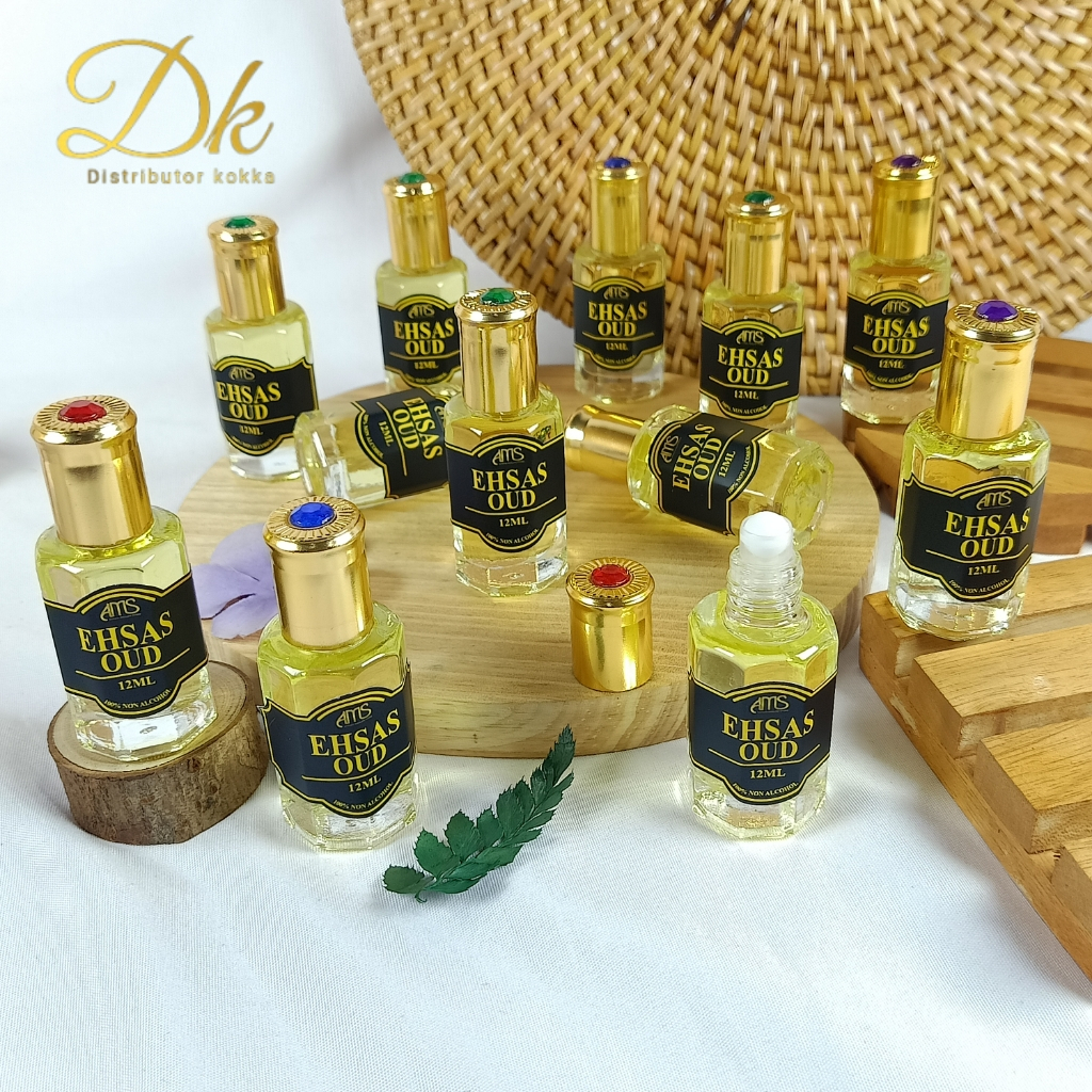 PARFUM SHALAT EHSAS OUD  ISI 12ML ORIGINAL 100% FULL BIANG