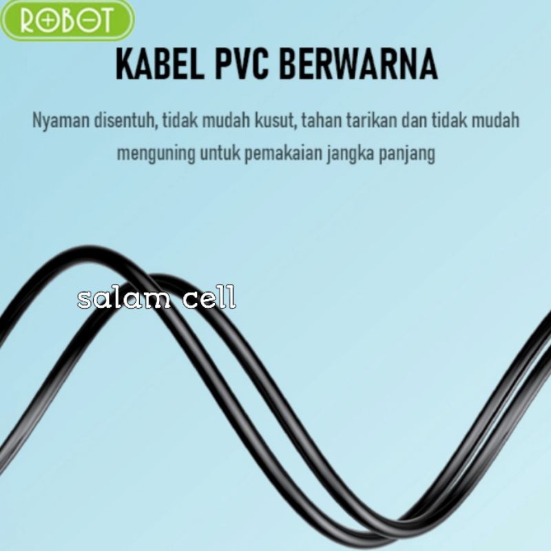 Kabel Data Type-C Robot RBC100S Original Garansi Resmi