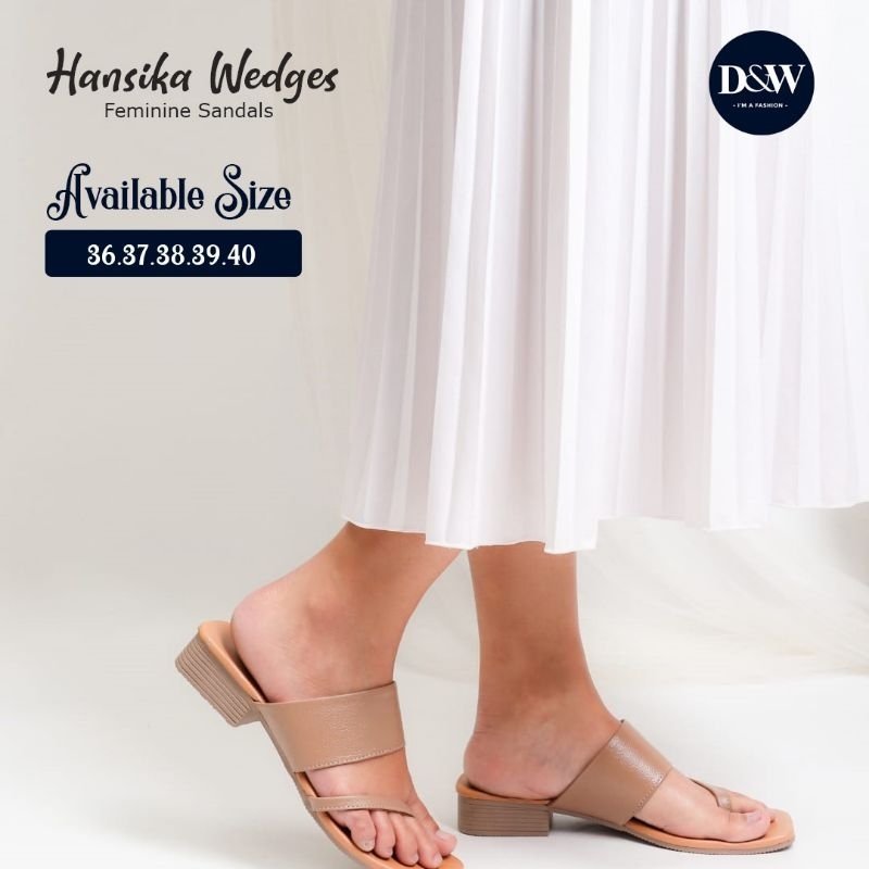 Hansika Sandal Wedges Premium by D&amp;W bisa Cod