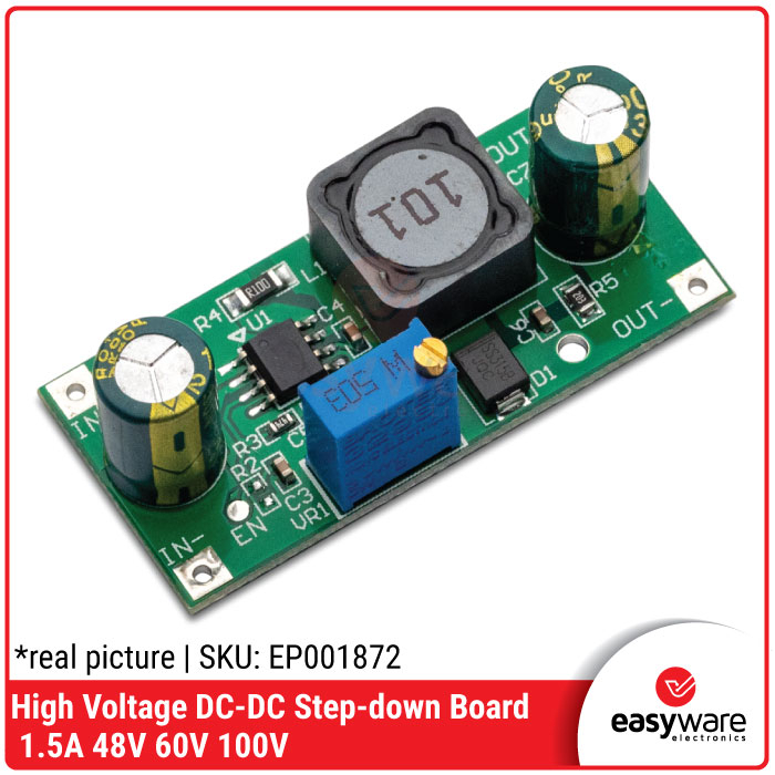 High Voltage DC-DC Step down 48V 60V 100V 1.5A Adj Step-down Module