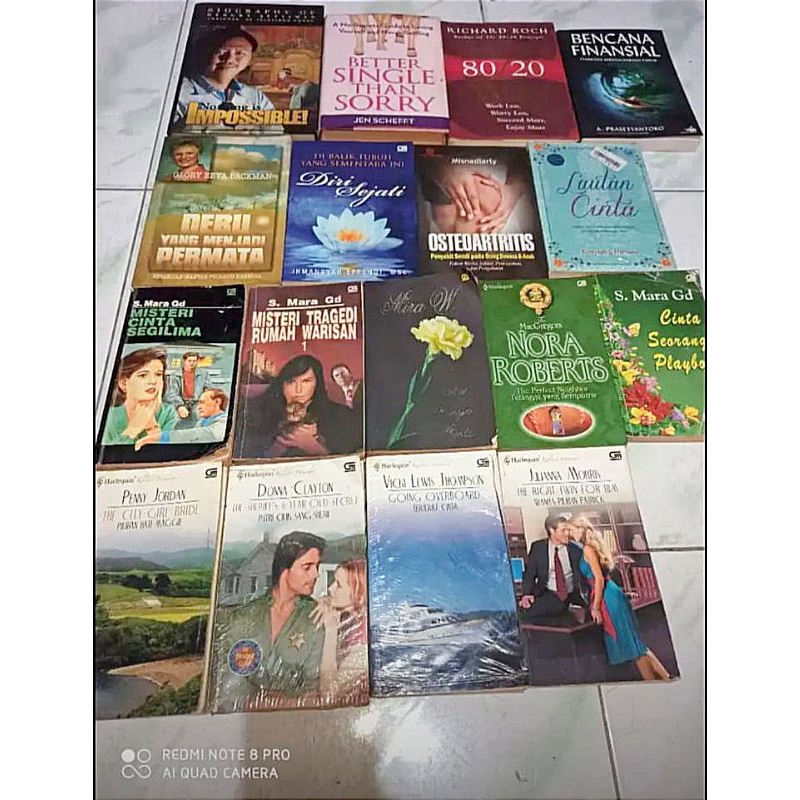 

buku cerita novel ada 17 buku