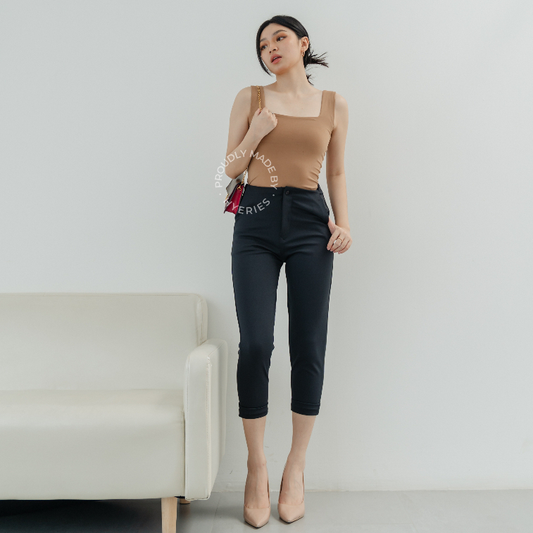 HYERIES COMFY ++ HARISU 7/8 Highwaist Pants / Celana Panjang Wanita /  Long Pants / Celana Kerja Wanita / Slim Fit Pants / Celana Kasual Wanita / Celana Hitam / Celana Pensil Wanita / Celana Scuba / Celana Korea