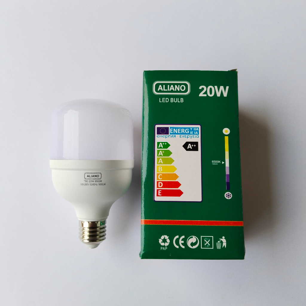 Lampu LED Aliano 20 watt Bohlam LED Rumah 20W Cahaya Putih Terang Murah Bagus