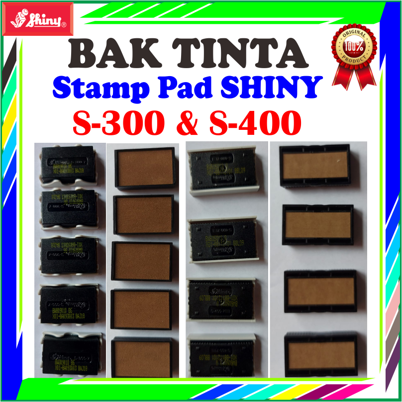 

BAK TINTA STEMPEL STAMP PAD SHINY S300 | S-400 | SPARE PART BANTALAN TINTA STAMPEL