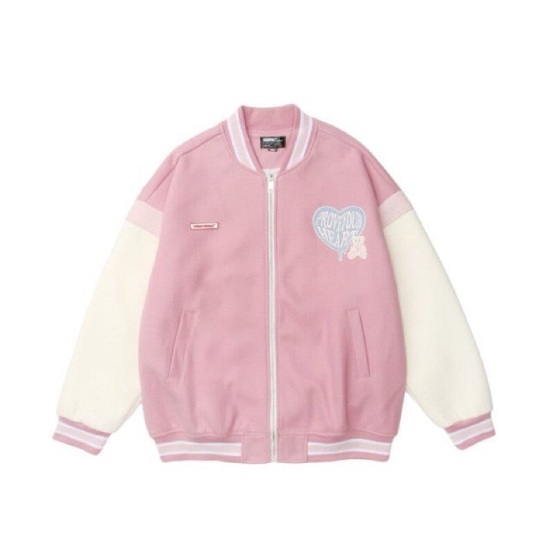 JAKET VARSITY WANITA ALA KOREA || preppy lovely
