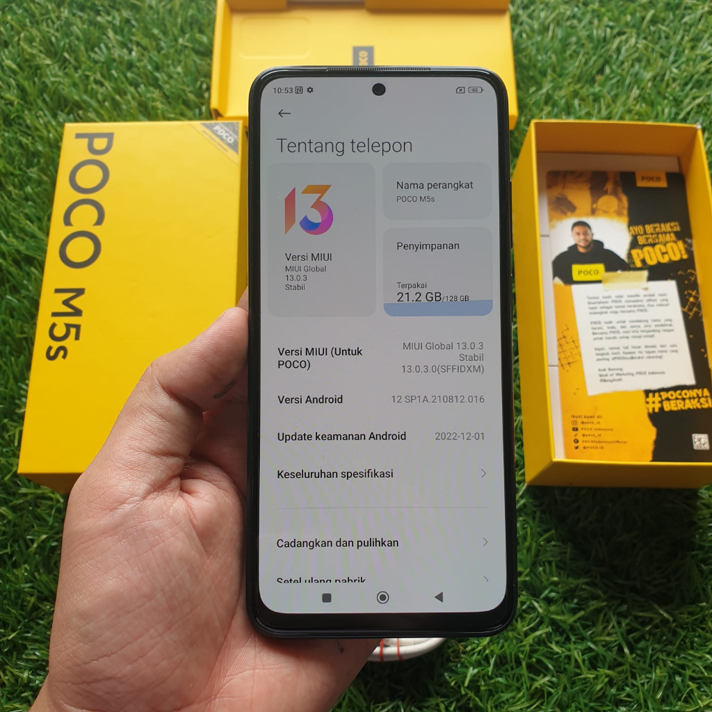 POCO M5S SECOND 6/128GB HP SECOND HP SEKEN HP BEKAS HP MURAH