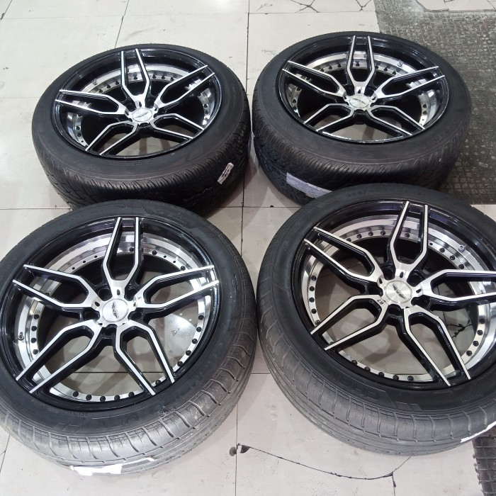VELG RACING R7 R20X9,5/10,5 PCD 5X114 ET32/40 BAN YOKOHAMA 255 45 R20 MAZDA CRV XTRAIL HARIER CHR CA