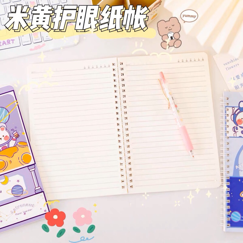 #1 MOTIF BISA DIPILIH - BUKU CATATAN A5 BESAR KARAKTER KARTUN HEWAN LUCU DESAIN ANAK PEREMPUAN KAWAII GAYA REMAJA CEWEK KOREA FANCY DIARY HARD COVER JURNAL KERTAS BERGARIS SPIRAL TEBAL DEKORASI AESTHETIC VIRAL MURAH PREMIUM BISA COD CANTIK BERUANG KELINCI