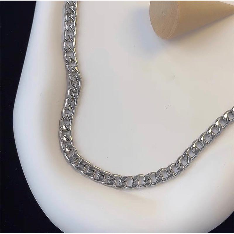 Kalung Titanium Double Layer Rantai Ganda Pria dan Wanita