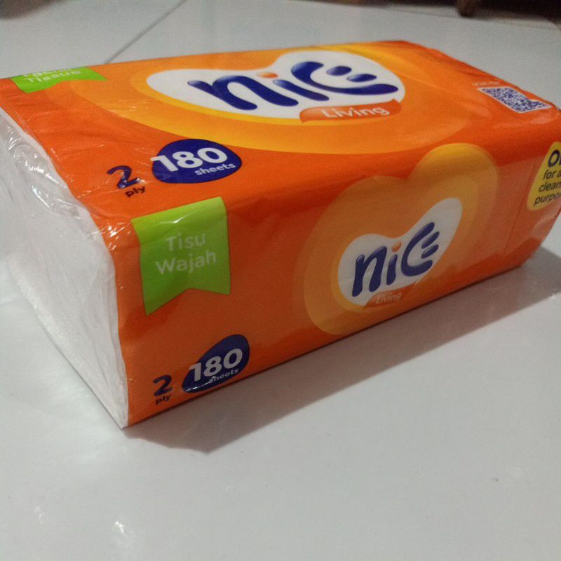 tisu nice 2 ply 180 sheets ( 1 pcs )