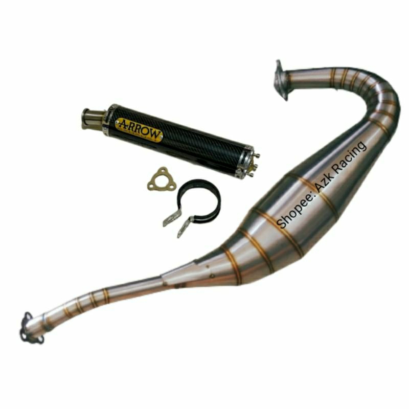 Knalpot RX KING / RXZ Arrow Stainless Kolong Repsol