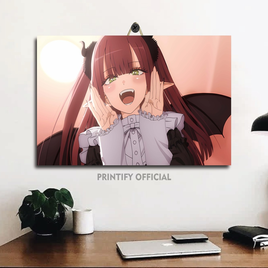 HIASAN KAMAR COWOK WAIFU KAWAII MARIN KITAGAWA 20X30 / PRINTIFY OFFICIAL/ DEKORASI RUANG MURAH GAMBA