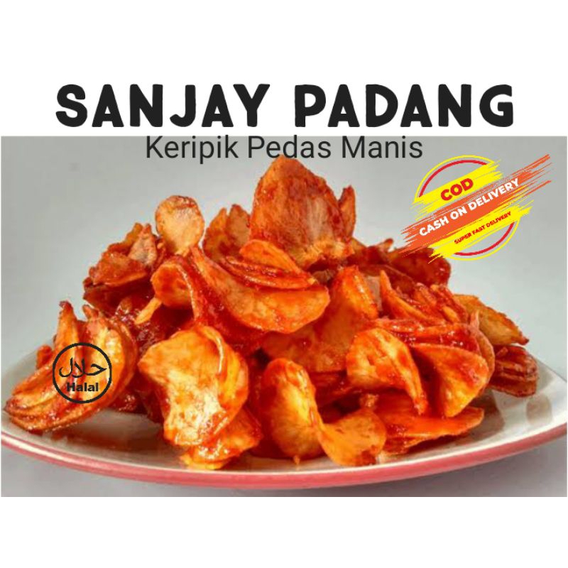 

KERIPIK SANJAY PADANG KERIPIK PEDAS MANIS SNACK KILOAN | 1KG GROSIR