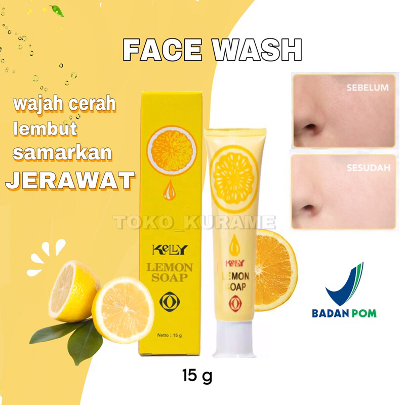 SABUN MUKA LEMON SOAP FACIAL WASH