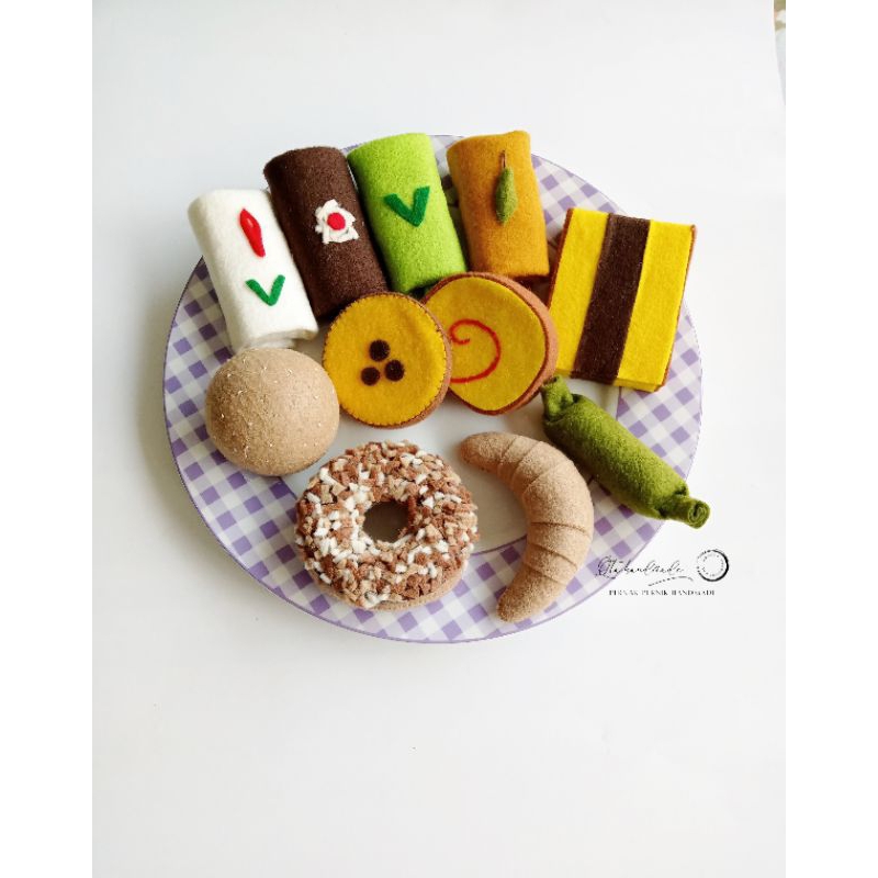 REPLIKA JAJAN PASAR REPLIKA MAKANAN JAJANAN PASAR FLANEL  [ 1 PCS ] PART 2